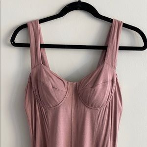 Mauve Trouve brand tank top with corset style cups